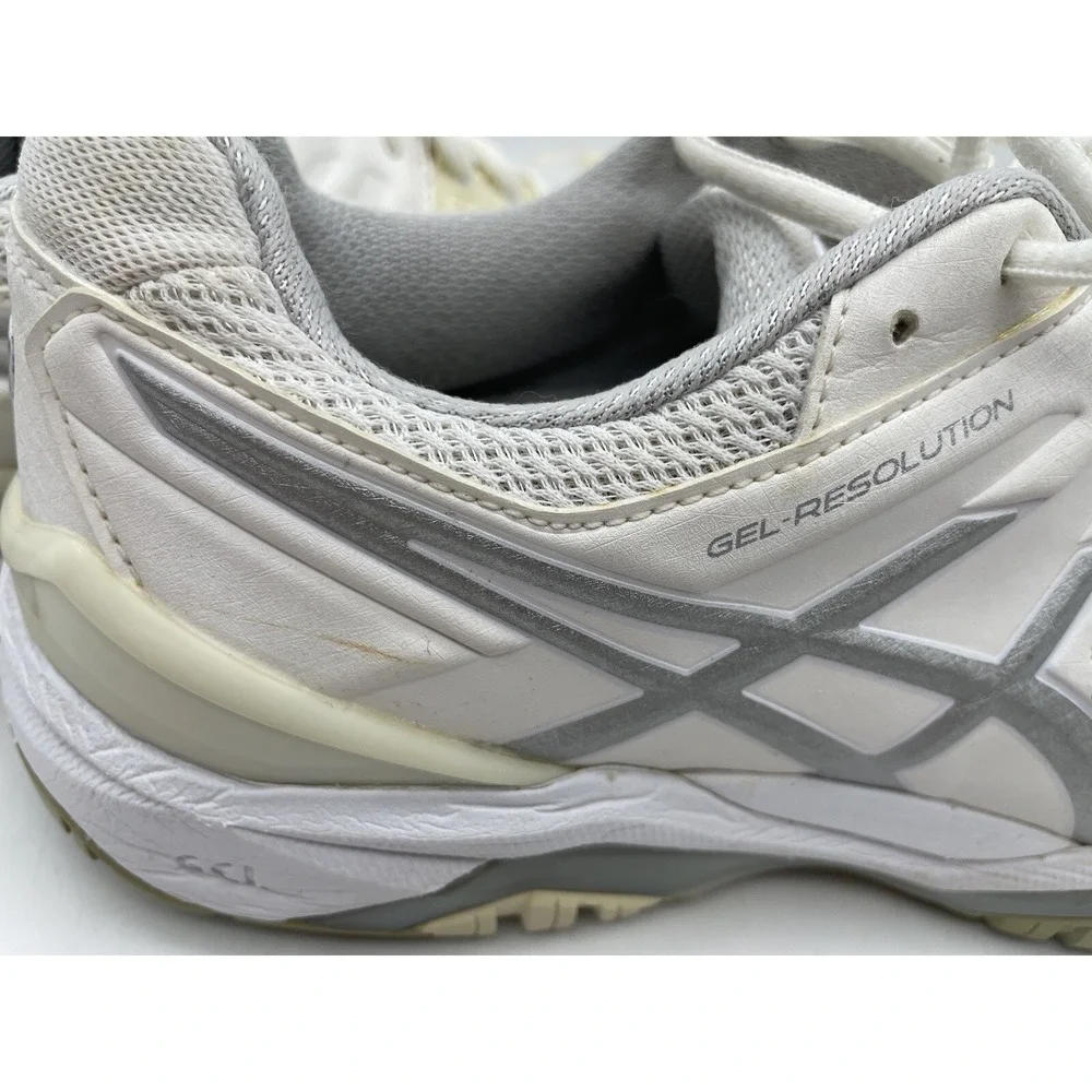 Asics Gel Resolution‎ 6 White  Running Sneakers Women's Size 8 E550Y